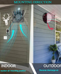 Indoor and outdoor mounting directions for Through Wall Kitchen Exhaust Fan With Stepless Speed Control For Powerful Quiet Ventilation In Bathroom Garage Or Workshop External Rotor Motor All Copper Coil Double Ball Bearing Removable Variable Speed Controller And Easy DIY Install