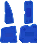 Silicone Caulking Tool Set With Multiple Edges For Kitchen And Bathroom Sealant And Grout Finishing Flexible Smoothing Tools Kit Blue Pro Grade