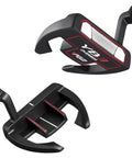 Unisex Right Hand Mallet Golf Putter With Anti Twist Design And Alignment Guide Stepped Shaft For Consistent Putts Low Center Of Gravity For Smooth Roll 34 Inches, showing black mallet head with precision grooves.