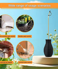 Handheld Diatomaceous Earth Duster And Powder Sprayer With Long Copper Tube For Organic Gardening And Home Powder Applications Easy To Use Garden Dispenser For Diatomaceous Earth And Fine Powders For Quick Pest Control, shown with application examples.