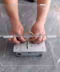 Clear Splash Guard Cover For Glass Grinder With Drain Port And Power Cord Slot Transparent Protective Shield for wet grinding