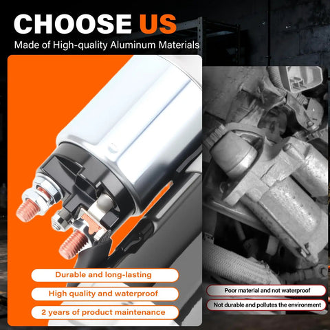 New PMGR Starter Motor SAEJ1171 Replacement For Mercury Marine And Volvo Penta Engines close-up view