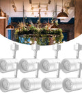 LED Track Lighting Heads For J Type Dimmable Ceiling Fixtures 12W 800 Lumen CRI90 3000K Soft White 8 Pack White with ceiling lights