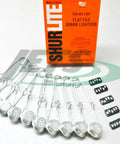 Shurlite 10 Spark Lighters With 25 Replacement Flints For Welding Torches Refill Kit displayed with lighters and flints