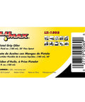 Product packaging of Heavy Duty Pistol Grip Oiler Built Tough, 6 Fluid Ounce Capacity, 30 Degree Flex Spout, multilingual labels