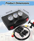 7 In 1 Hydraulic Nitrogen Pressure Test Kit With Three Gauges All In One Nitrogen Accumulator Charging Set