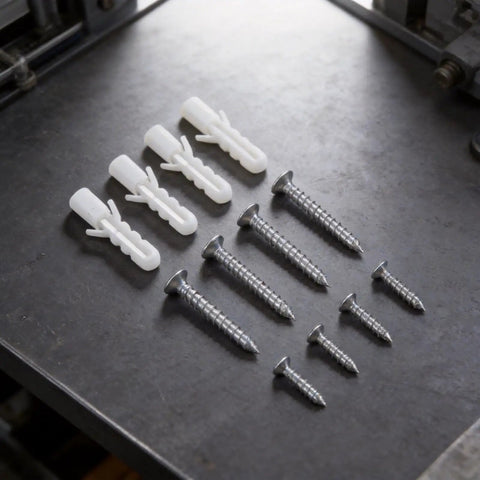 Heavy Duty Whiteboard Mounting Hardware Kit With Metal Wall Brackets Screws And Anchors 20 Pack Easy Install on table