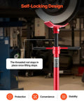 Underhoist Support Stand 1653 Lb Capacity With Adjustable Height From 54.02 Inches To 83.86 Inches in use supporting vehicle