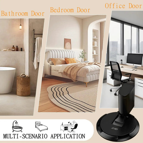No Magnetic Door Stopper With Mechanical Lock, Adjustable Indoor Door Holder, used in bathroom, bedroom, office