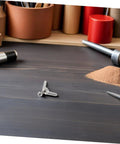 Six Piece Stainless Flange Bolt Fasteners Kit With Hole Hand Tightened Wing Screws on workshop table