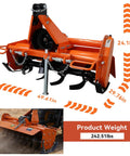 Beefy 42 Inch 3 Point Rotary Tiller Attachment For Cat 1 Tractors 15 25 HP With 540 PTO Cultivator Heavy Duty Carbon Steel