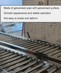 Heavy Duty Galvanized Steel Rollers Light Duty Conveyor, showing 40x300cm design with smooth unloading for yards and warehouses.