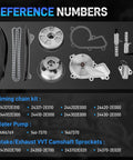 Hyundai 2.0L Timing Chain Kit With Water Pump And Gasket All In One Intake And Exhaust VVT Sprockets And Solenoids parts