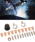 Beast Mode Plasma Cutter Tip And Electrode Kit For CUT 55DS Pro And CUT 65DS with electrodes and nozzles displayed in workshop