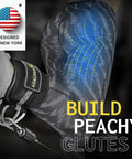 Hella Thick Padded Ankle Strap For Cable Machine Attachment Heavy Duty Gym Gear To Glute Kickbacks And Leg Raises close-up on ankle strap and leg.