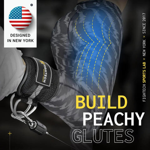 Hella Thick Padded Ankle Strap For Cable Machine Attachment Heavy Duty Gym Gear To Glute Kickbacks And Leg Raises close-up on ankle strap and leg.