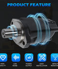 Direct Drop-In Hydraulic Motor For Eaton Char-Lynn 2000 Series with 2 bolt flange mount and steel shaft