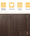 Vintage Bronze Cabinet Drawer Handles 10 Pack Alloy Door Pulls on dark wood cabinet doors with durability features above.