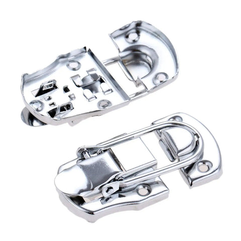 Vintage Metal Key Hasp Lock 70 By 35mm Durable Antique Jewelry Box Lock Latch For Cabinets Drawers Suitcases And Furniture Hardware