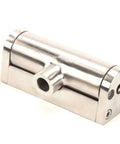 Replacement Hinge Assembly For Industrial Equipment KE00597, steel door pivot bracket, side view, Taiwan-made