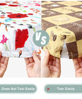 Comparison of All-in-One Picnic Table Cover Set With Bench Covers For 6 Foot Tables, Flower Print vs coffee print, showing durability.