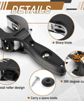 Ratcheting Tubing Cutter 1/4 to 7/8 Inch 2 in 1 Close Quarters Pipe Cutter With Three Replacement Blades and 360-degree cutting feature
