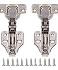 Soft Close Cabinet Hinges Kit With 2 Sets Of Concealed Overlay Hinges For Kitchen Cabinets 103 Degree Silent Spring with screws shown