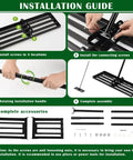 Installation guide for Lawn Leveling Rake With 30x10 Ground Plate And 78 Inch Adjustable Handle Heavy Duty Steel Yard Tool