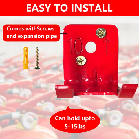 4 Pack Fire Extinguisher Mounts And Brackets For 10 Lb Extinguishers Heavy Duty Wall Hanger Holders DIY Friendly Install