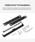 Bespoke Front Load Washer And Dryer Stacking Kit With Gap Cover No Fuss Space Saving Laundry Stack All Parts Included SKK-9MCV Brushed Black