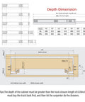 Detailed sizing guide for Premium Undermount Drawer Slides Featuring Buttery Smooth Soft Close Action Rock Solid Steel Frame Dead Quiet Hydraulic Buffer Zero Hassle Install For Kitchen Cabinet Furniture Upgrade Exactly 10 Inch Length.