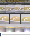 Slick 28 Inch Ceiling Rainfall Shower Panel With Bright Led Display And Six Dual Mode Body Jets complete brushed gold bathware kit with colorful LED lights