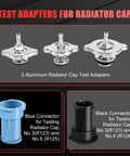 Radiator Coolant Pressure Tester Kit With Vacuum Refill Tool And 28 Piece Adapters For Cars And Trucks Adapters Display