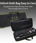 Pro Level Manual Wire Bender Kit Straight Up Heavy Duty No Sweat 0 To 90 Degree Adjustable Cable Shaper with storage bag open