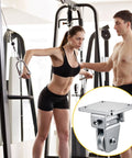 Six Pack 1-3 Eighths Inch Groove Cable Pulley Wheel Kit For Wall And Ceiling Mounts with gym equipment setup visible
