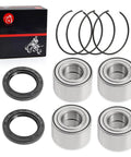 Heavy Duty Front And Rear Wheel Bearing Set 30x60x37mm With Circlip For Maverick Commander Outlander Renegade Max Four Pack Replacement