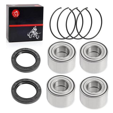 Heavy Duty Front And Rear Wheel Bearing Set 30x60x37mm With Circlip For Maverick Commander Outlander Renegade Max Four Pack Replacement