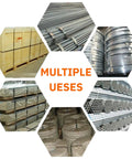Multiple heavy duty steel bands and bundles organized for various applications with Heavy Duty Sealless Steel Strapping Tool Manual 3In1.