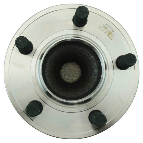 Top view of Two Piece Front Wheel Bearing And Hub Assembly Set For 2012 Through 2023 Chrysler 300, Dodge Challenger, And Charger Driver Side