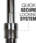 Close-up of Extendable Ratchet Three Piece Set With 1 Quarter Inch 1 Half Inch And 3 Eighth Inch Drives Quick Release Head Lock System