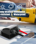 Waterproof ABS Solar Wire Entry Gland Housing For 8 AWG And 10 AWG Cables Built To Last For RVs Boats Yachts Campervans And Rooftop Solar Installations 1 Pack, black dual cable entry gland on roof
