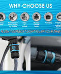 SwiftFlusher Outboard Quick Connect Flush Kit for Yamaha and Honda engines showing quick-connect port adapter.