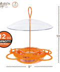 All In One Oriole Buffet Bird Feeder With Bee Guards And Removable Jelly Dishes Easy Cleaning Durable Orange Finish