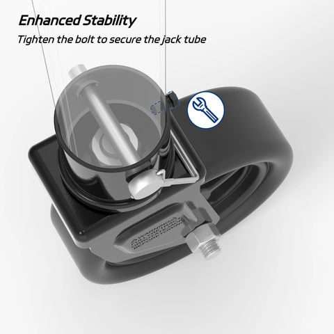 1500 Lb Trailer Jack Swivel Caster Replacement With Upgraded 6 Inch Spoked Wheel And Pin For 2 Inch Diameter Jack Tubes