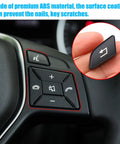 Close-up of Mercedes Benz Steering Wheel Button Cover Replacement For A Class W176 B Class W246 C Class W204 E Class W207
