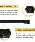 Close-up of Heavy-Duty Bungee Cord Roll 0.25 Inch By 100 Feet For Tents, Kayaks, showing internal rubber strands.