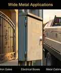 Heavy Duty Barrel Hinges Two And A Half Inches By Three Eighths Inches Carbon Steel Detachable Bullet Hinges in use on iron gates