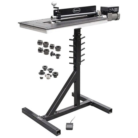 19 Inch Plate Bead Roller Kit For Metal Fabrication With 360 Degree Swivel Stand, Integrated Die Storage, Handles Up To 38 Inches Wide