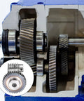 Heavy Duty 40 To 1 Worm Gear Set With 1.5 Module, 40 Teeth, Right Rotation Drive Gear Box for Precision Transmission inside view