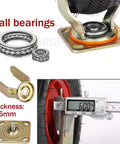 Heavy Duty Pneumatic Caster Wheels With Tubeless Natural Rubber Tires Rock Solid Swivel Base featuring dual ball bearings and mounting